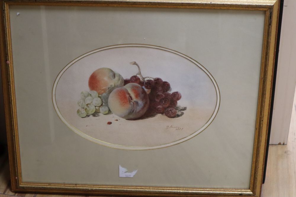 A group of assorted paintings and prints including a watercolour beach scene by Petley Jones
